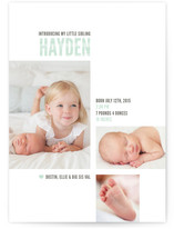 My Little Sib Birth Announcements