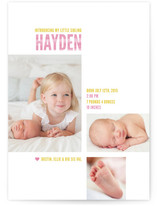 My Little Sib Birth Announcements