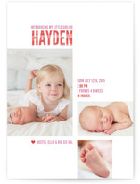 My Little Sib Birth Announcements