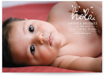 1er Hola Birth Announcements