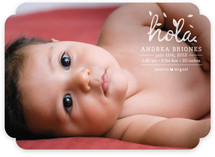 1er Hola Birth Announcements