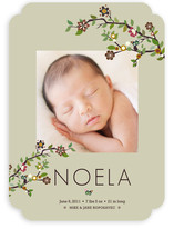 Tree Branch Birth Announcements