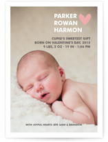 Simple Hearts Birth Announcements