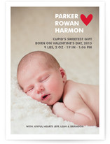 Simple Hearts Birth Announcements