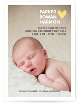 Simple Hearts Birth Announcements