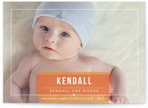 Basic Beauty Birth Announcements