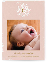 Vintage Monogram Birth Announcements