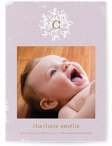 Vintage Monogram Birth Announcements