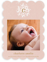 Vintage Monogram Birth Announcements
