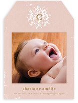 Vintage Monogram Birth Announcements