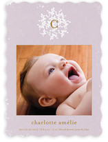 Vintage Monogram Birth Announcements