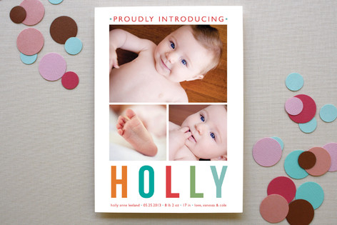 Petit Patchwork Birth Announcements