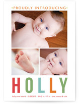 Petit Patchwork Birth Announcements