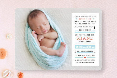 Bebe Story Birth Announcements