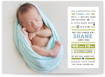 Bebe Story Birth Announcements