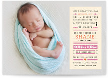 Bebe Story Birth Announcements