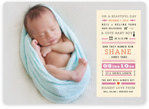 Bebe Story Birth Announcements