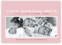 Bold 'n Beautiful Birth Announcements