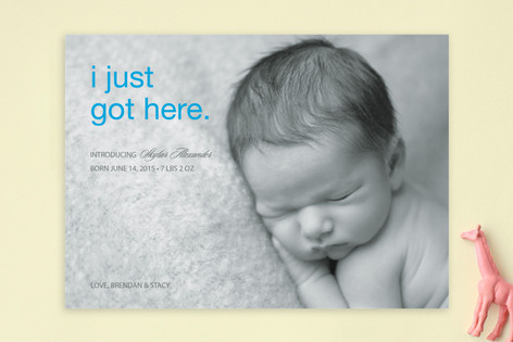 First to Arrive Birth Announcements