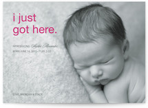 First to Arrive Birth Announcements