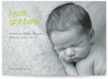 First to Arrive Birth Announcements