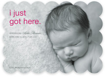 First to Arrive Birth Announcements