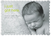 First to Arrive Birth Announcements