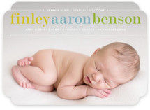 Classy Noah Birth Announcements