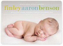 Classy Noah Birth Announcements