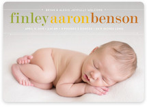 Classy Noah Birth Announcements