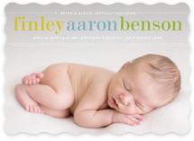 Classy Noah Birth Announcements