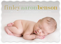 Classy Noah Birth Announcements
