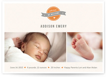 A Sweet Welcome Birth Announcements