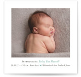 Simple Introductions Birth Announcements