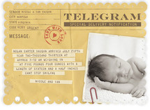 Telegram Birth Announcements