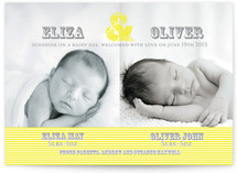 Sunshine on a Rainy Day Birth Announcements