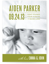 Bold Baby Birth Announcements