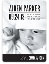 Bold Baby Birth Announcements