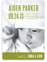 Bold Baby Birth Announcements