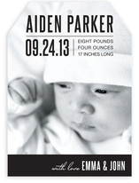 Bold Baby Birth Announcements