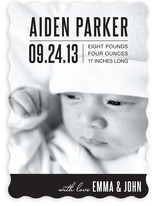 Bold Baby Birth Announcements