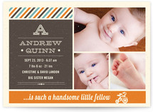 Retro Tricycle Birth Announcements