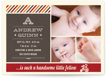 Retro Tricycle Birth Announcements