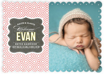 Vintage Paper Birth Announcements