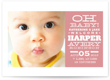 Oh Joyful News Birth Announcements