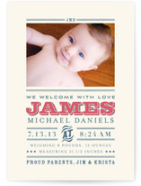 Wild West Baby Birth Announcements