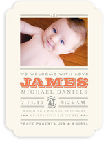 Wild West Baby Birth Announcements