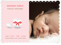Hatched Egg Shell Baby Birth Announcements