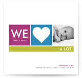 We Heart Baby Birth Announcements