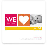 We Heart Baby Birth Announcements